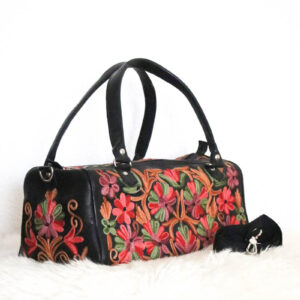 Handtasche Leder schwarz