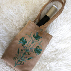 Wildlederbeutel beige