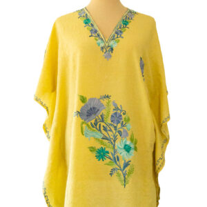 Kaftan Seide hellgelb 2