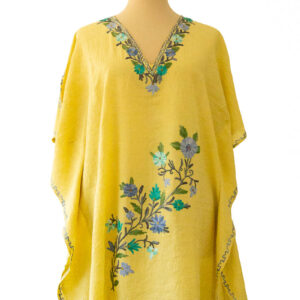 Kaftan Seide hellgelb 1